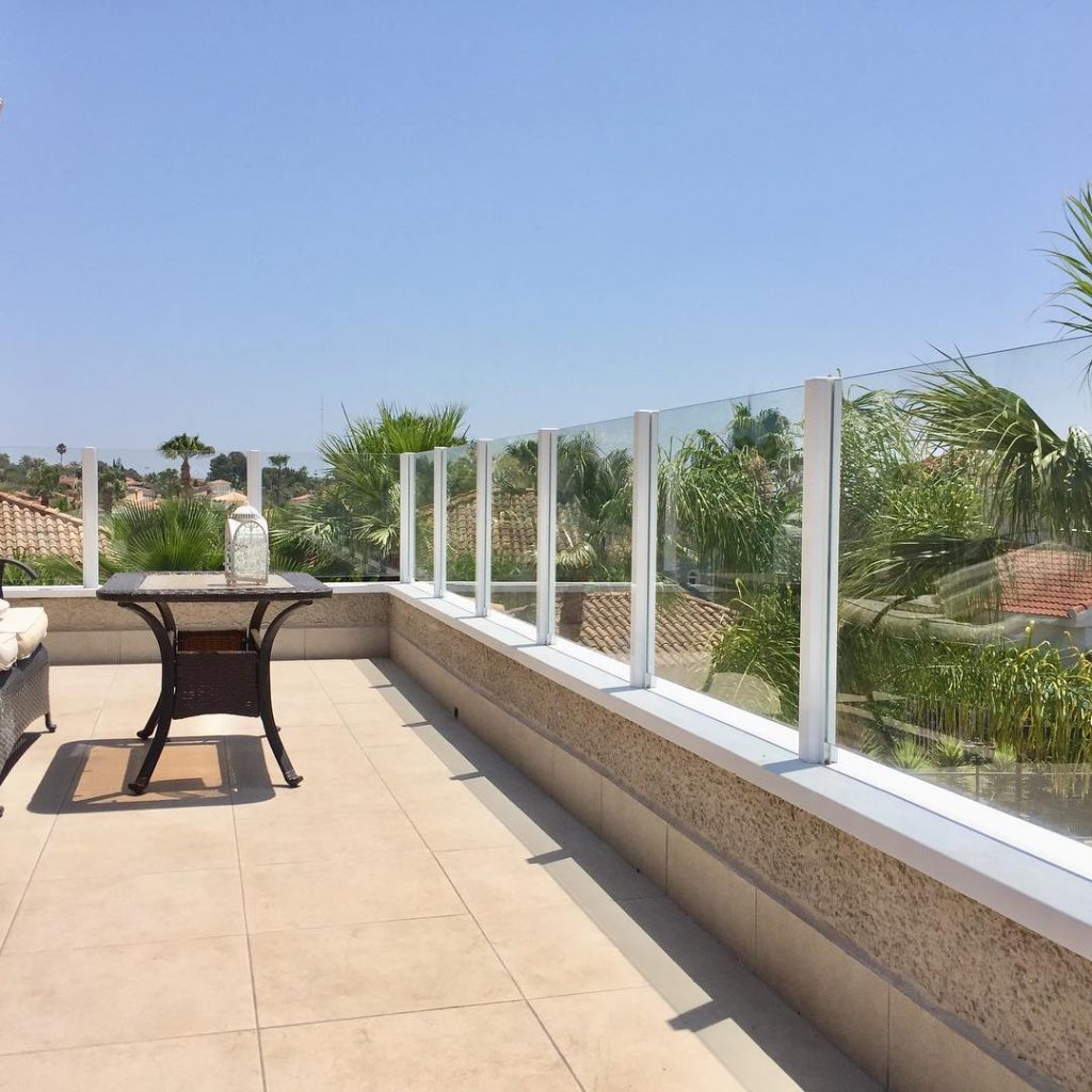 Glass enclosure for terrace keeping amazing views